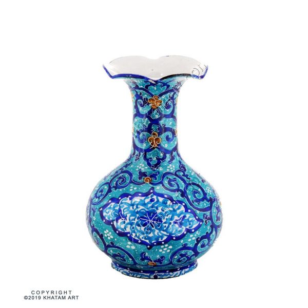 Tiny Enamel Minakari Vase - Image 2