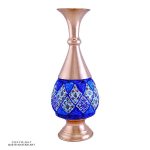 Copper Minakari Tear Shaped Vase - 25cm