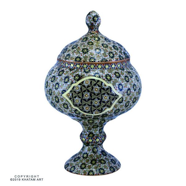 Khatam Pedestal Sugar Bowl