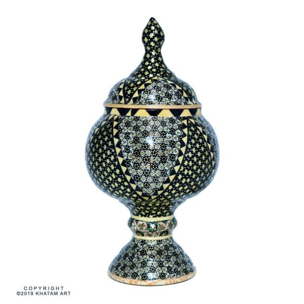 Khatam Pedestal Sugar Bowl