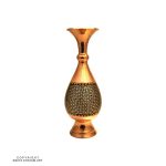Khatam & Copper Vase - 25 cm